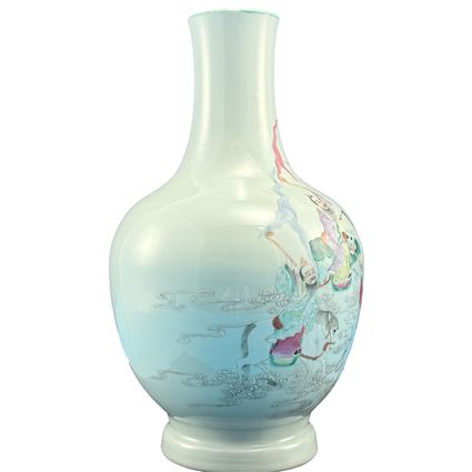 Bình màu vẽ người cao 35,5cm